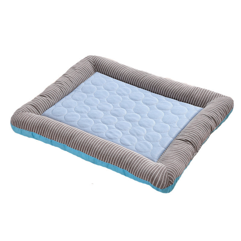 🐾 Pet Cooling Pad Bed – Blue & Red (S/M/L)