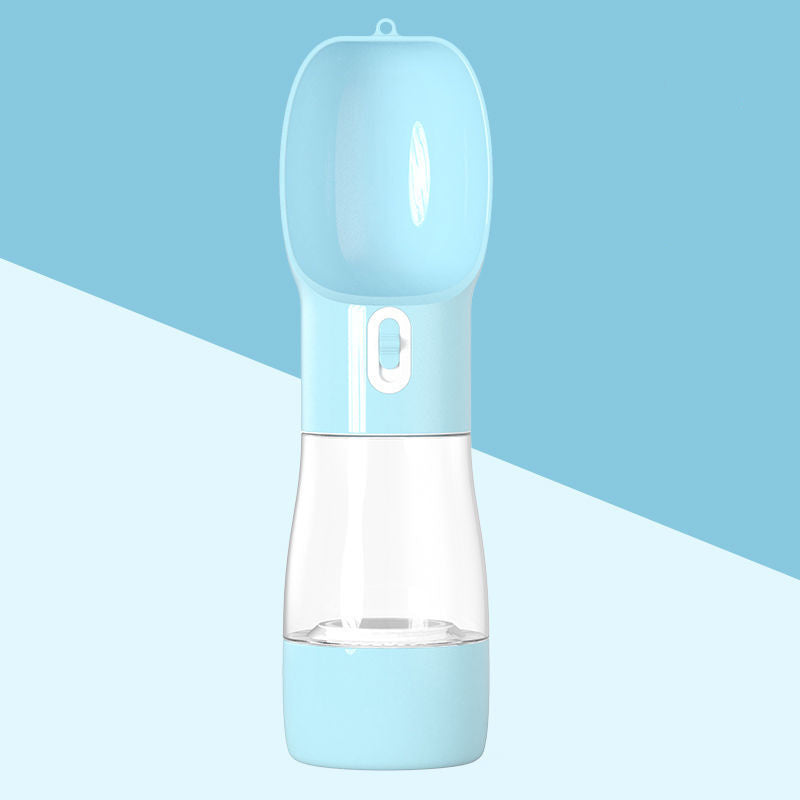 2-in-1 Portable Dog Water Bottle with Bowl-Leak-Proof & Travel Friendly