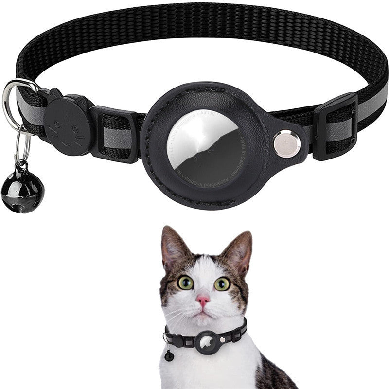 Reflective Pet Collar with Airtag holder-Waterproof Nylon for Cats & Dogs