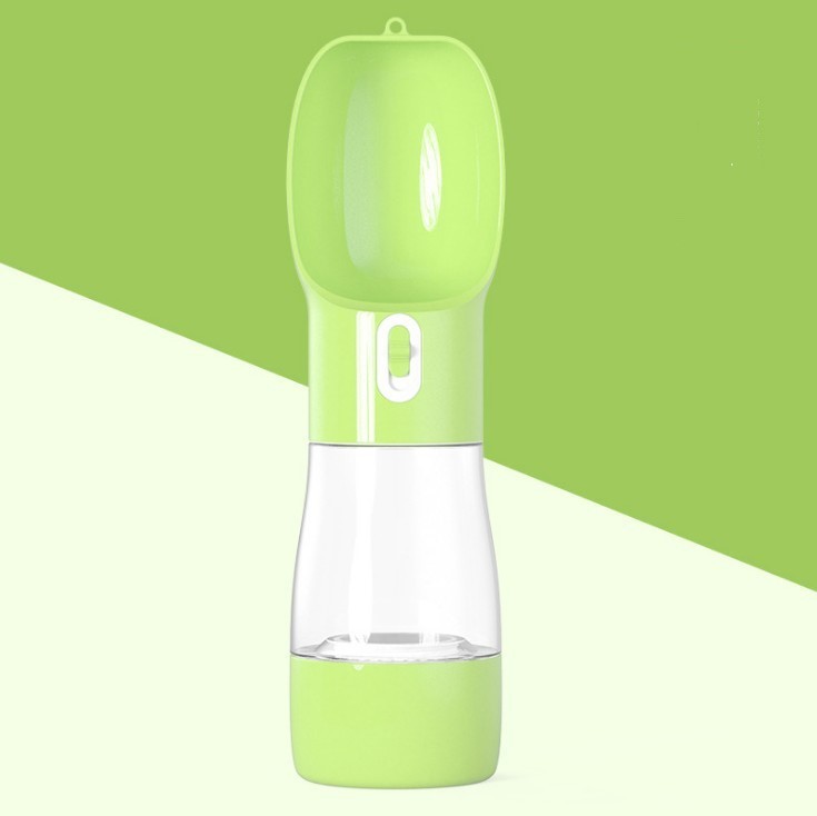 2-in-1 Portable Dog Water Bottle with Bowl-Leak-Proof & Travel Friendly