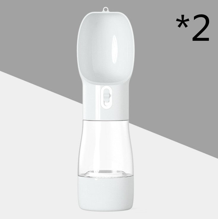 2-in-1 Portable Dog Water Bottle with Bowl-Leak-Proof & Travel Friendly