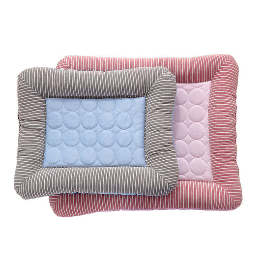 🐾 Pet Cooling Pad Bed – Blue & Red (S/M/L)